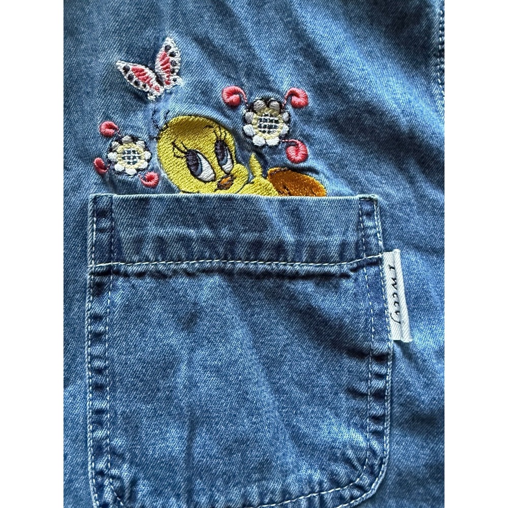 Vintage Tweety Bird Denim Shirt - Picture 2 of 4
